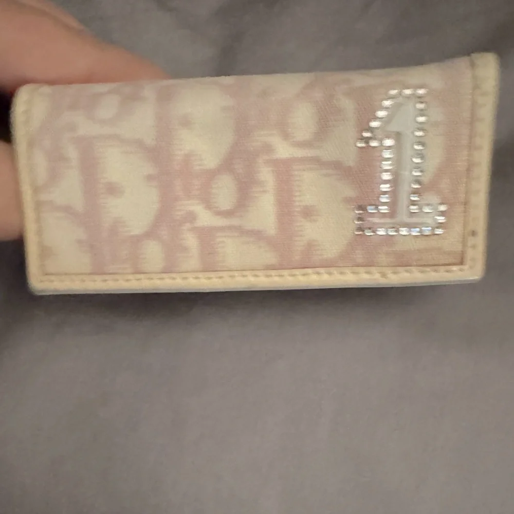 Dior rhinestone wallet